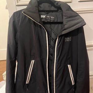 Helly Hansen Black Jacket with White Stripes